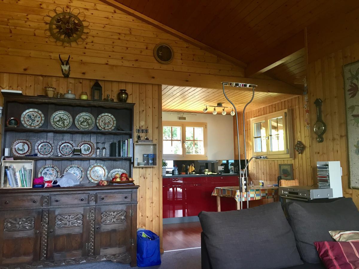 Ferienwohnung im Chalet Firn - OG Bürchen Exterior foto