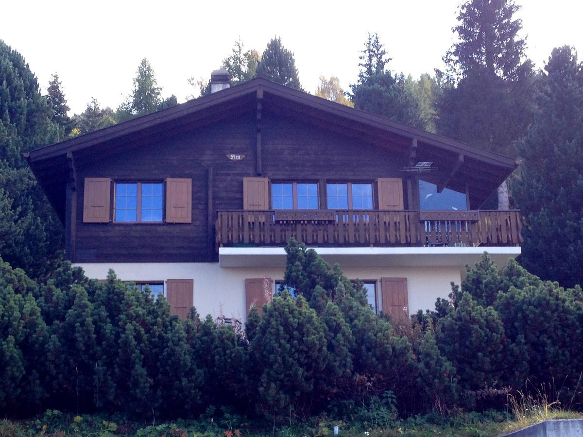 Ferienwohnung im Chalet Firn - OG Bürchen Exterior foto