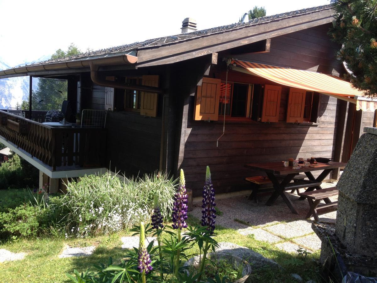 Ferienwohnung im Chalet Firn - OG Bürchen Exterior foto