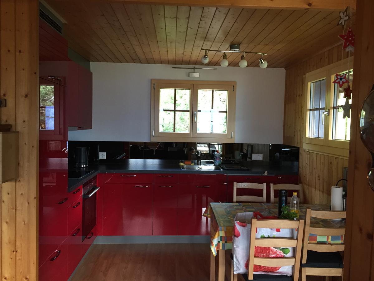 Ferienwohnung im Chalet Firn - OG Bürchen Exterior foto