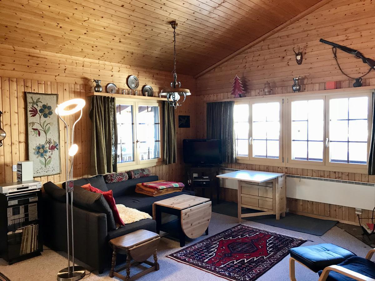 Ferienwohnung im Chalet Firn - OG Bürchen Exterior foto
