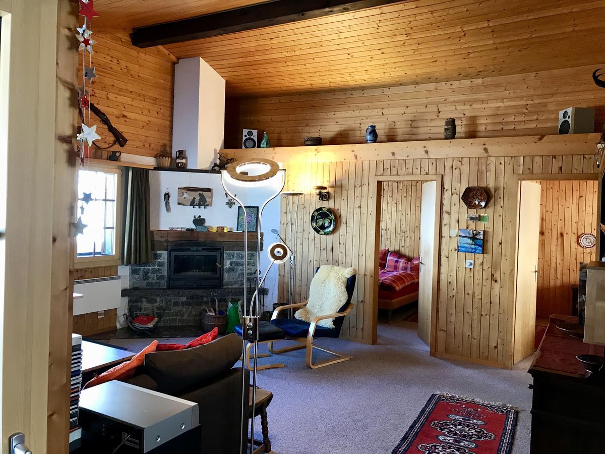Ferienwohnung im Chalet Firn - OG Bürchen Exterior foto